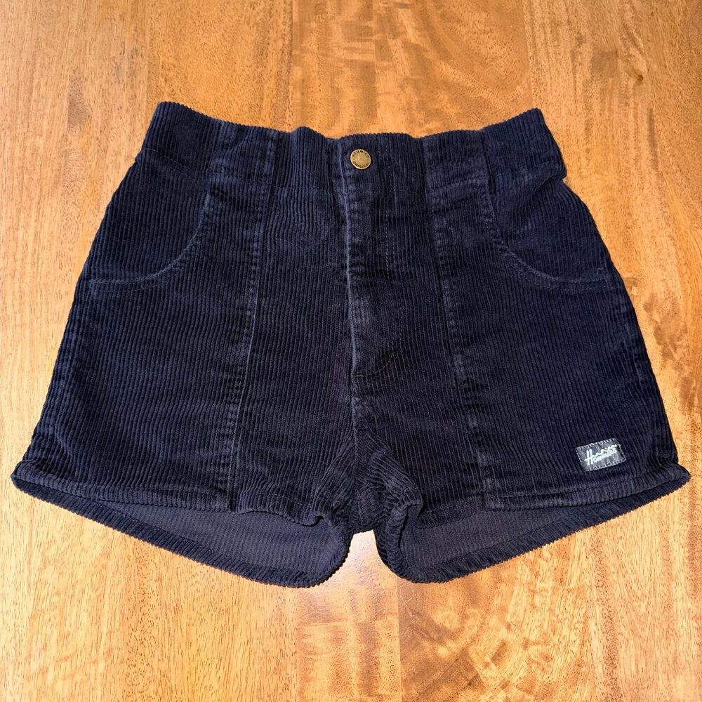 Hammies Women’s Black Corduroy Shorts High Rise Size 28